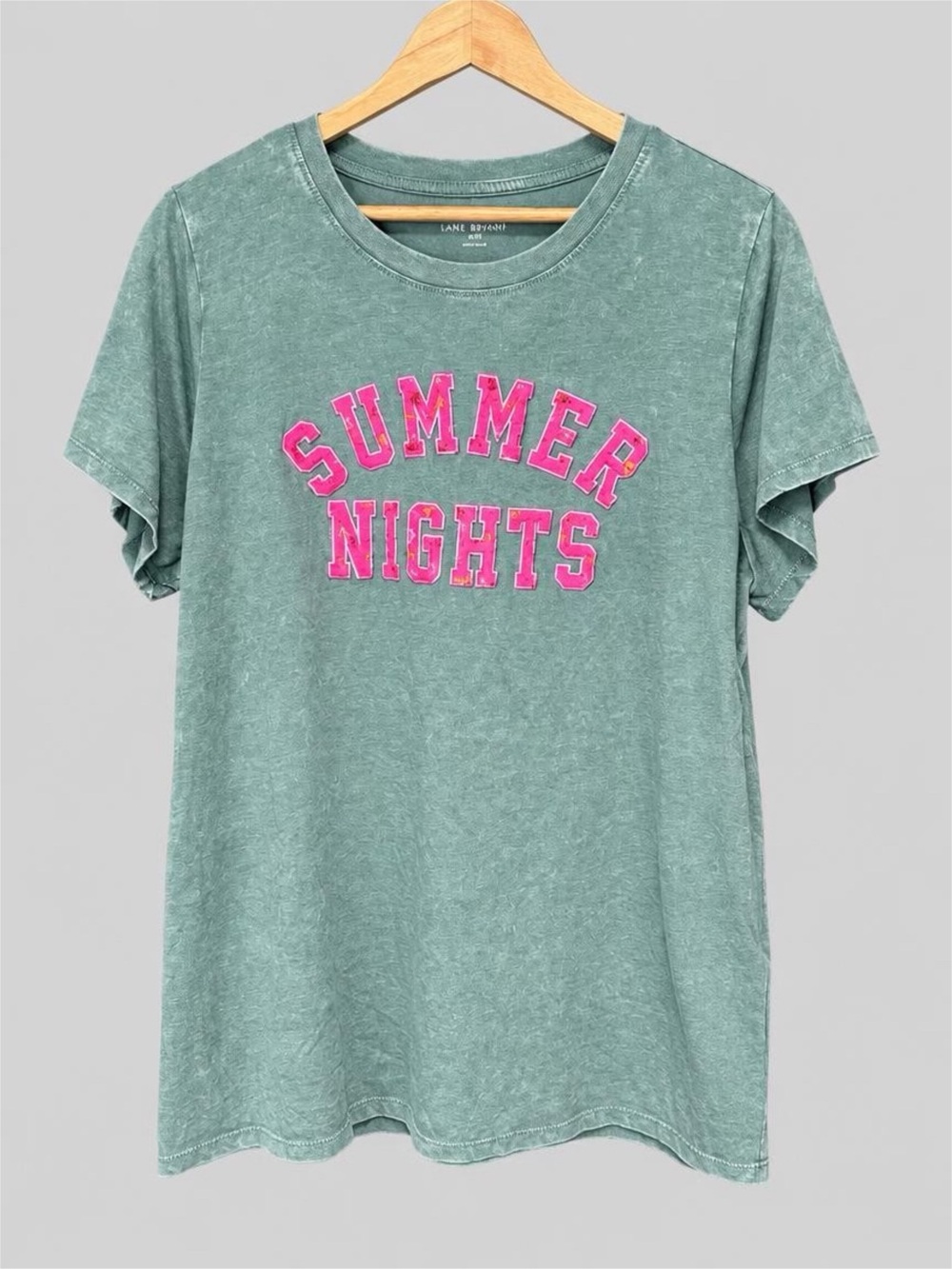 Lane Bryant Women’s ‘Summer Nights' Green Graphic Tee 18/20